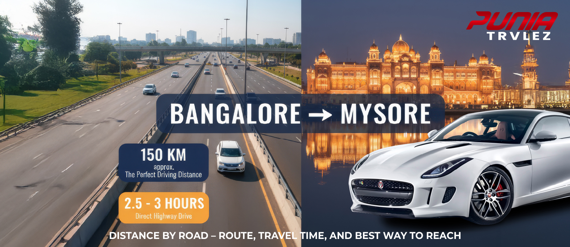 Bangalore to Mysore Distance by Road